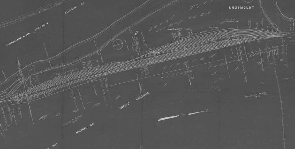 Western Maryland Railroad knobmount yard bwcrop2